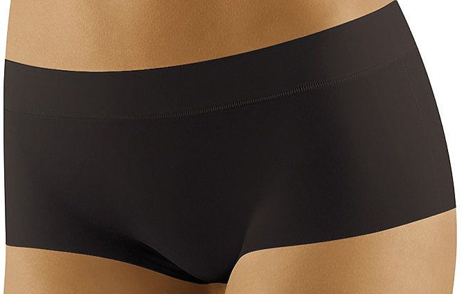 Plus size second skin laser-cut boxer shorts for women