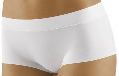 Plus size laser-cut stretch boxer shorts for women