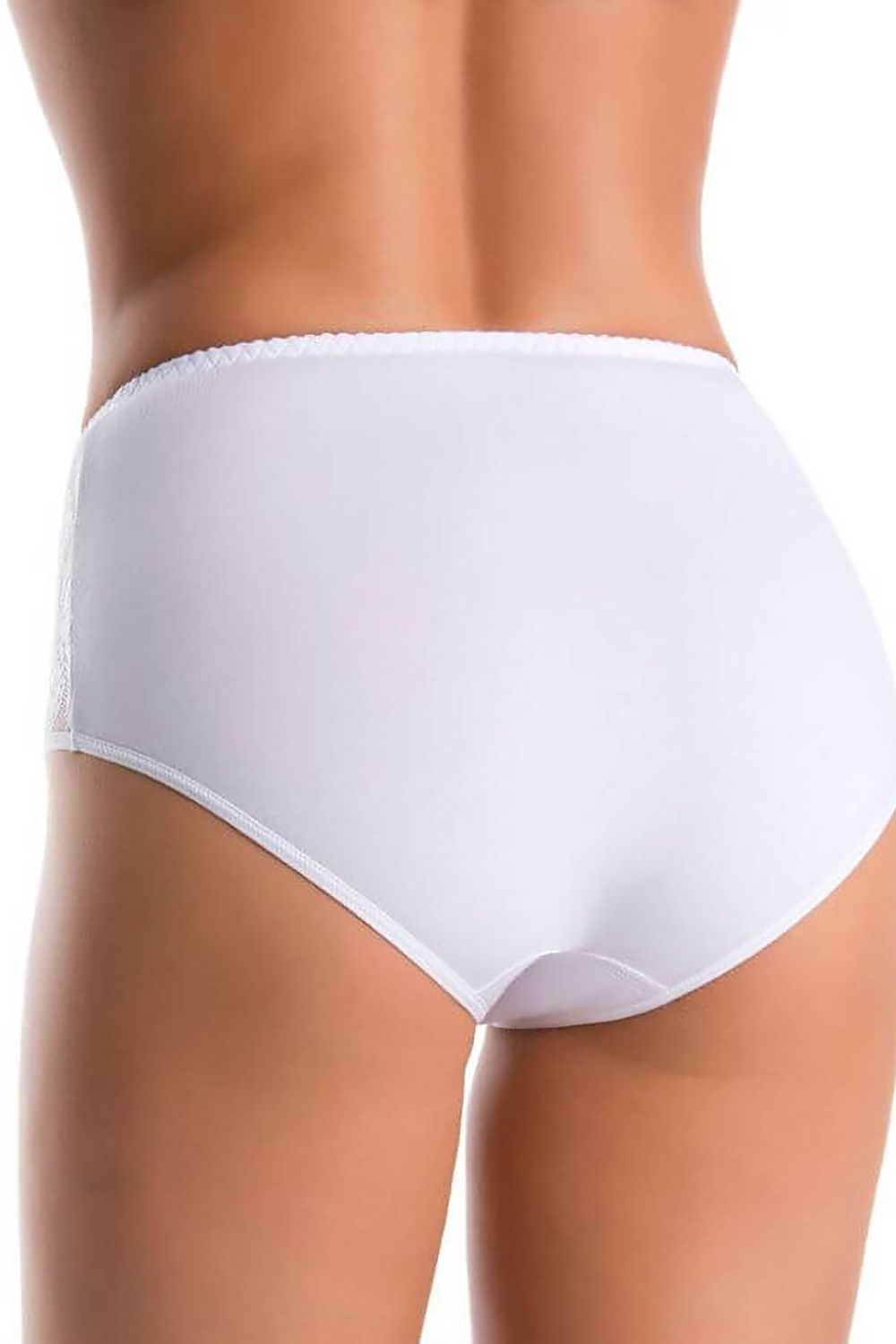 high-waisted white panties tri-pack