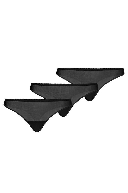 Chicnex black classic thongs