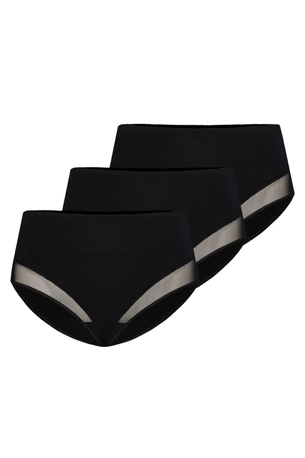 black cotton panties tri-pack