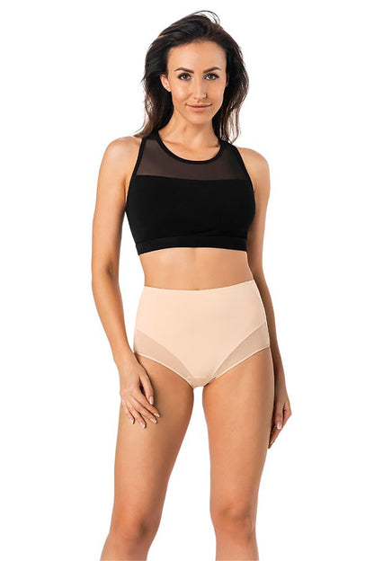 waisted beige cotton panties tri-pack
