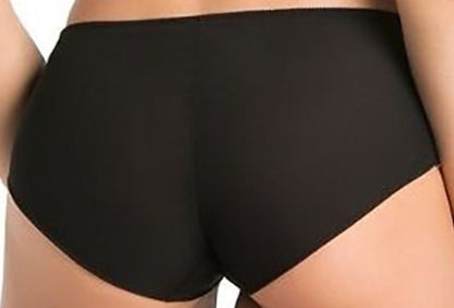 Elegant black mesh shorts with elastic bands for everyday wear