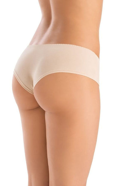 Comfortable plus size bamboo Brazilian panties – back view emphasizing thermal regulation properties.